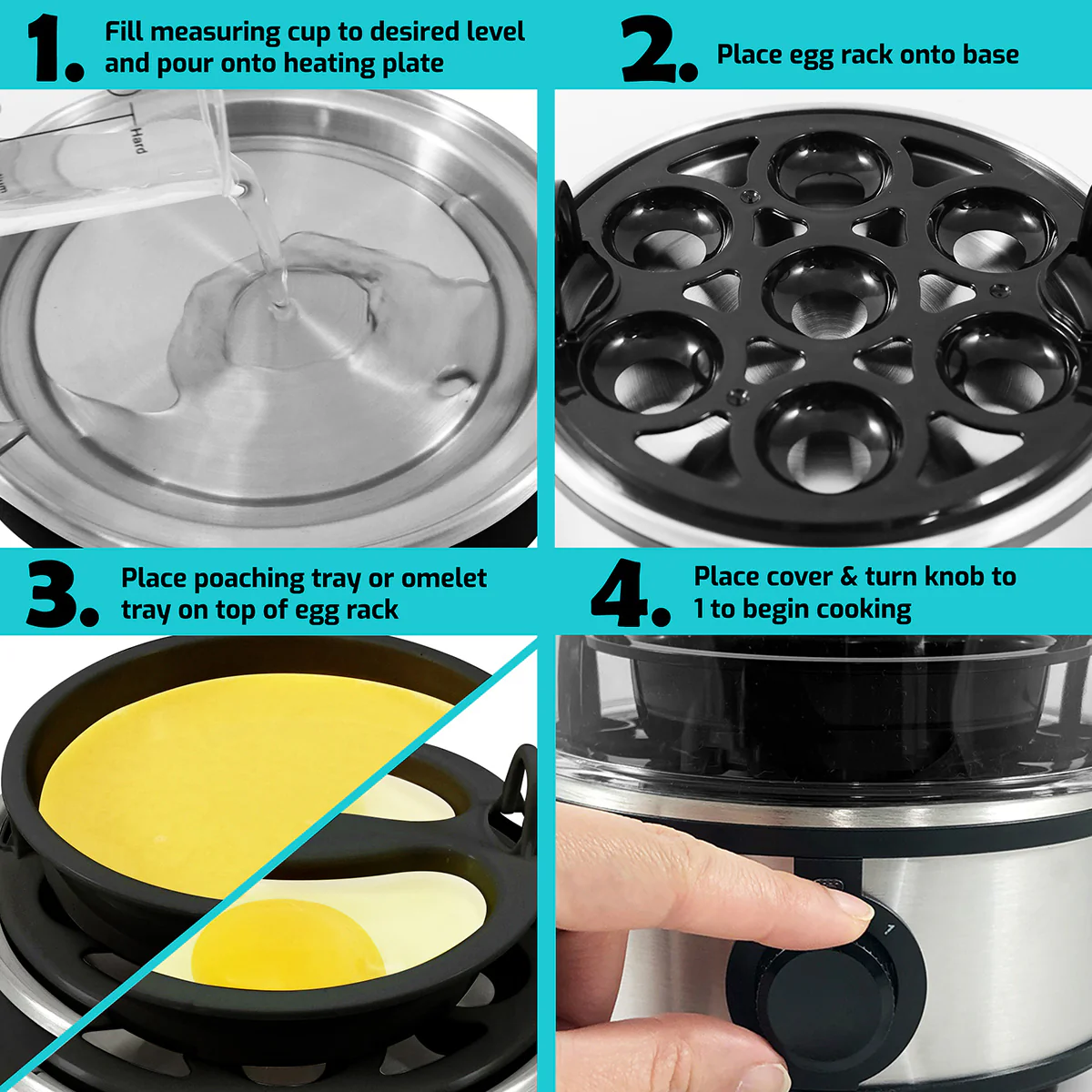 Stainless Steel Easy Egg Cooker - Image 3