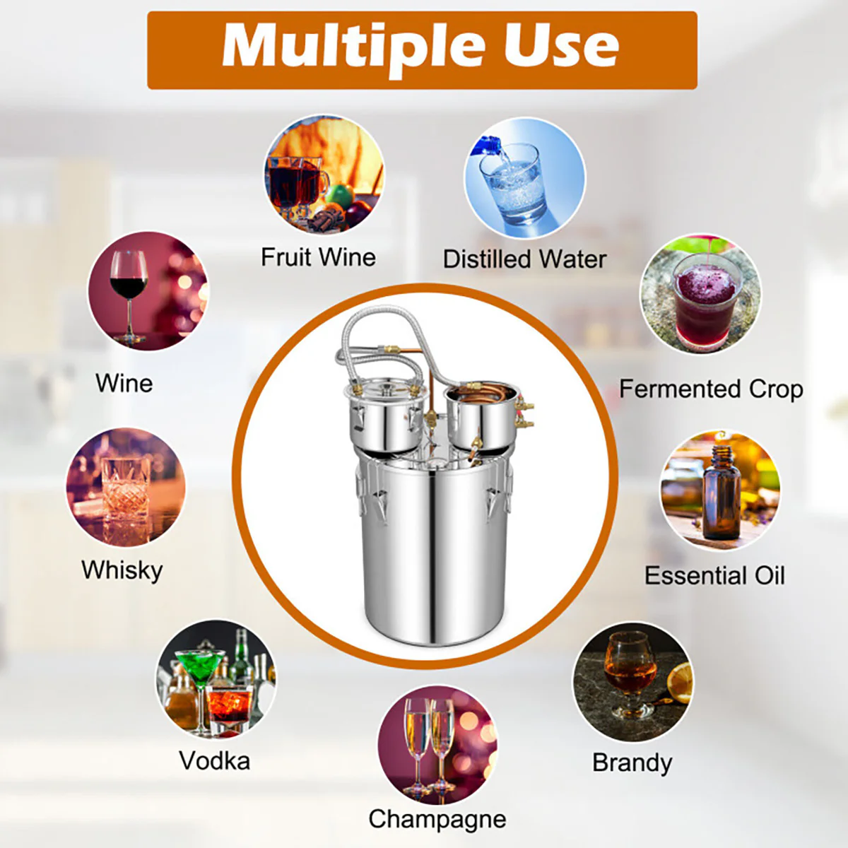 Stainless Steel Home Distillery Kit - Image 3