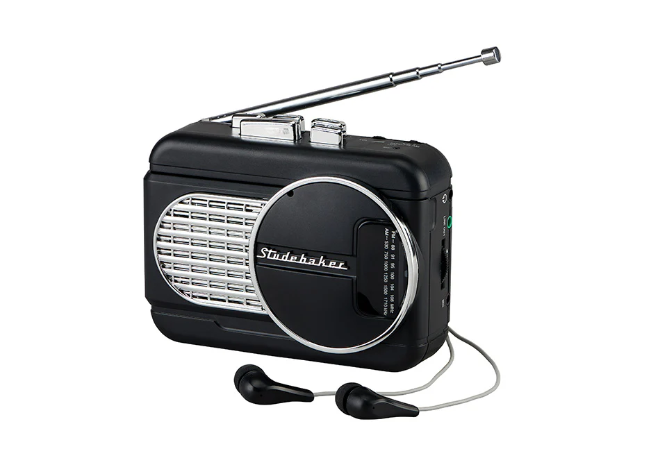 Studebaker Personal Cassette Player with Built-in Speaker - Image 3