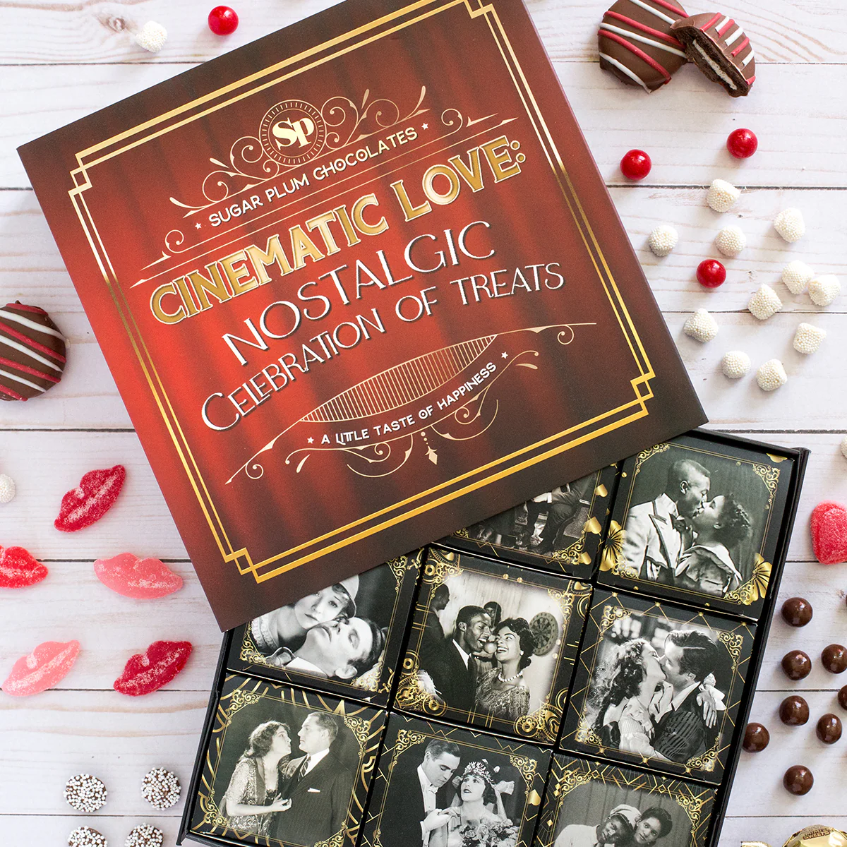 Sugar Plum Cinematic Love: Nostalgic Celebration of Treats - Image 3