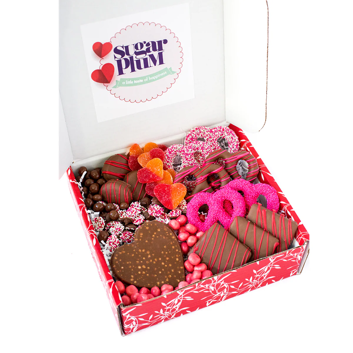 Sugar Plum Happy Valentine's Chocolate and Treats Box - Image 2