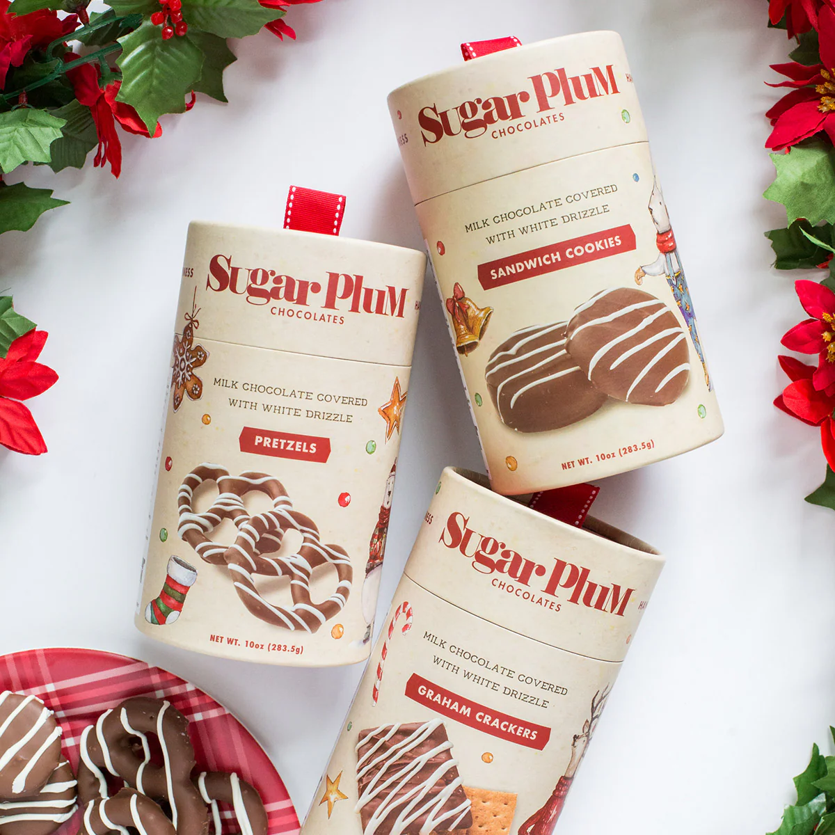Sugar Plum Holiday Cheer Chocolate Treat Trio - Image 2