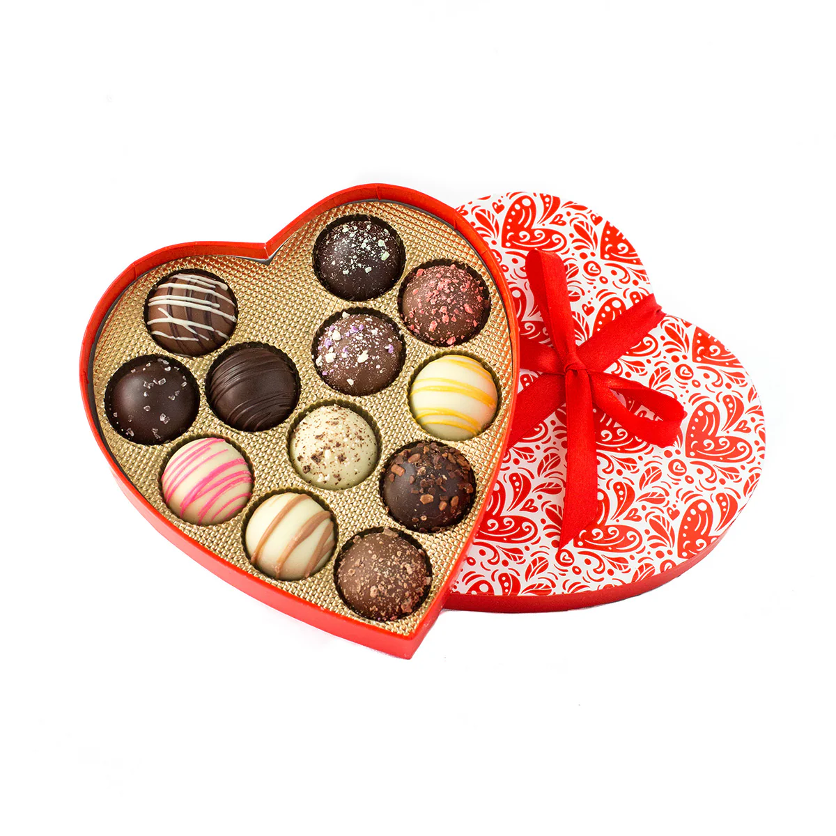 Sugar Plum Valentine's Day Heart 12 Truffles - Image 4