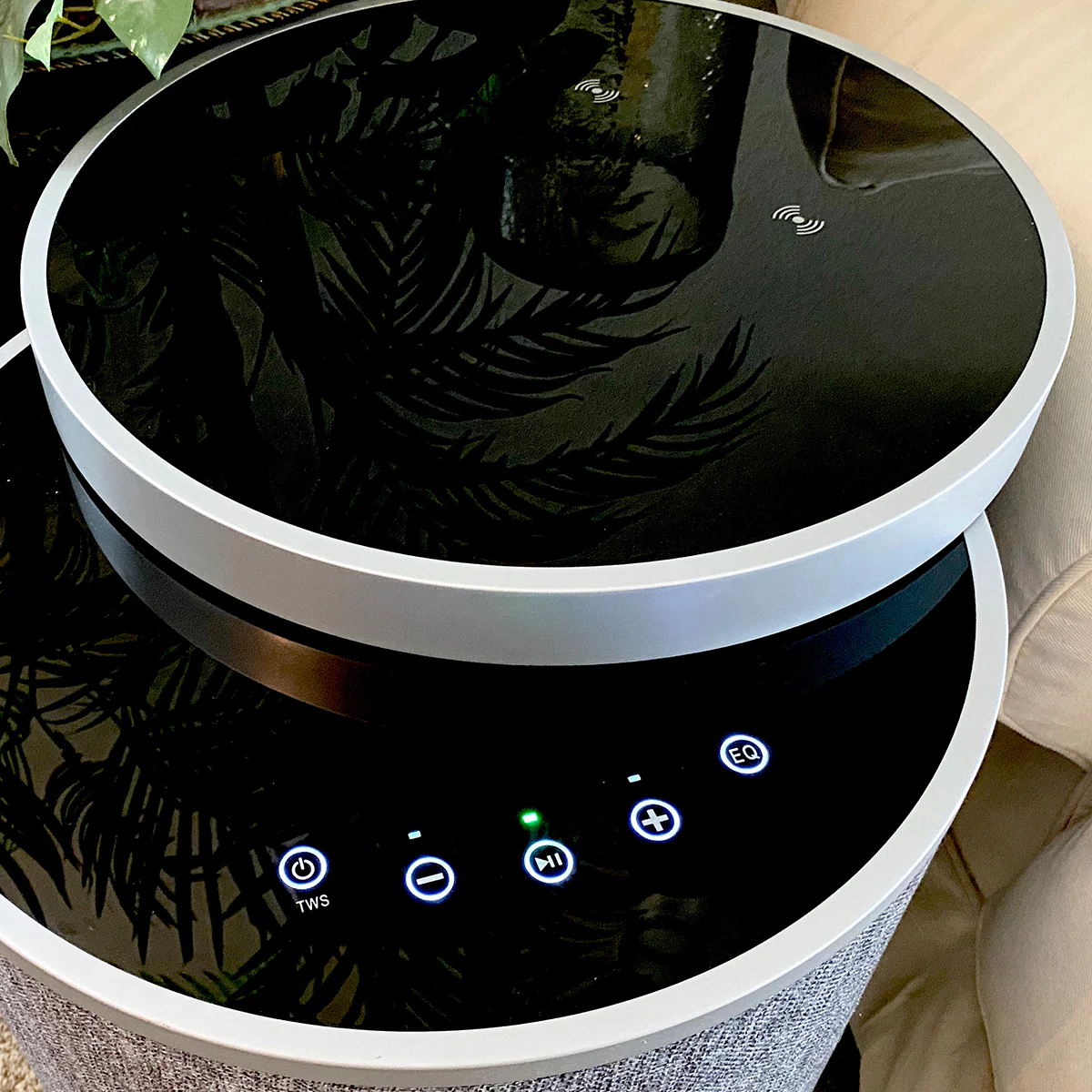 Swivel Top Bluetooth Speaker Side Table - Image 4