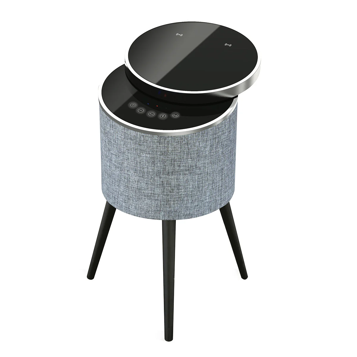 Swivel Top Bluetooth Speaker Side Table with Mood Lighting - Image 12