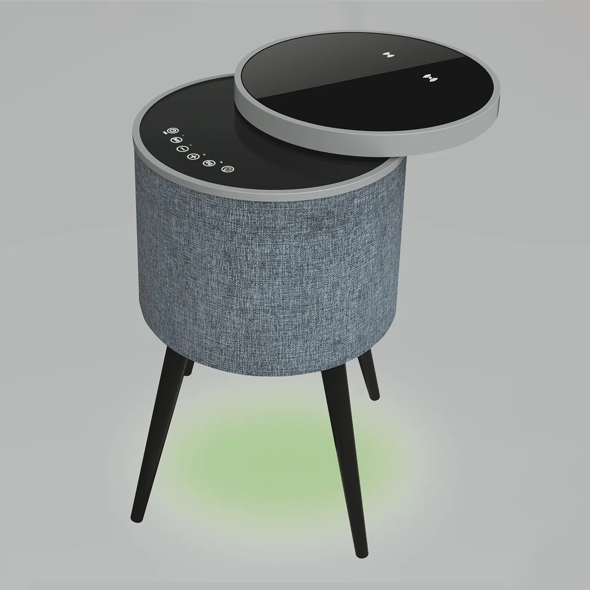 Swivel Top Bluetooth Speaker Side Table with Mood Lighting - Image 8