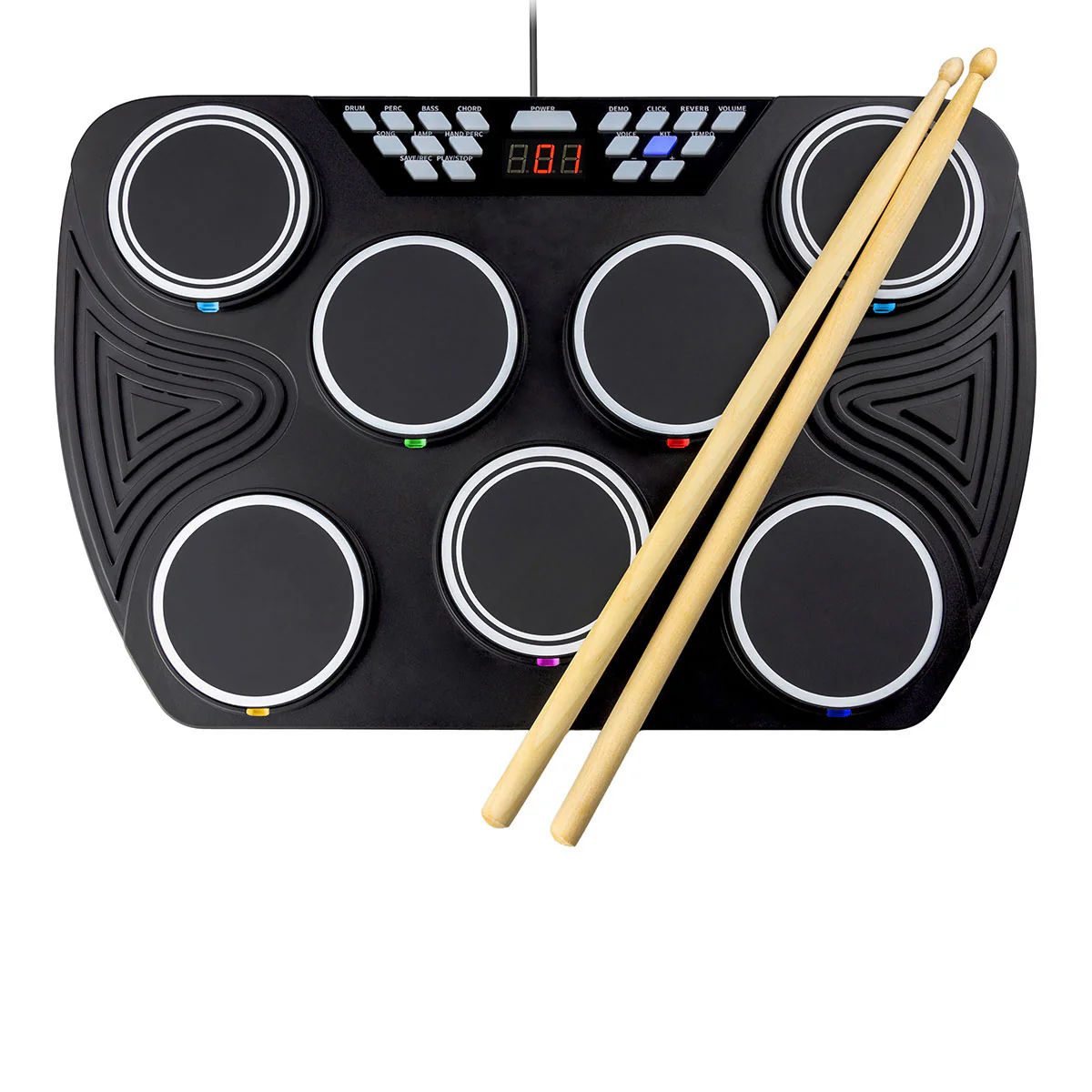 Tabletop Electronic MIDI Drum Kit - Image 3