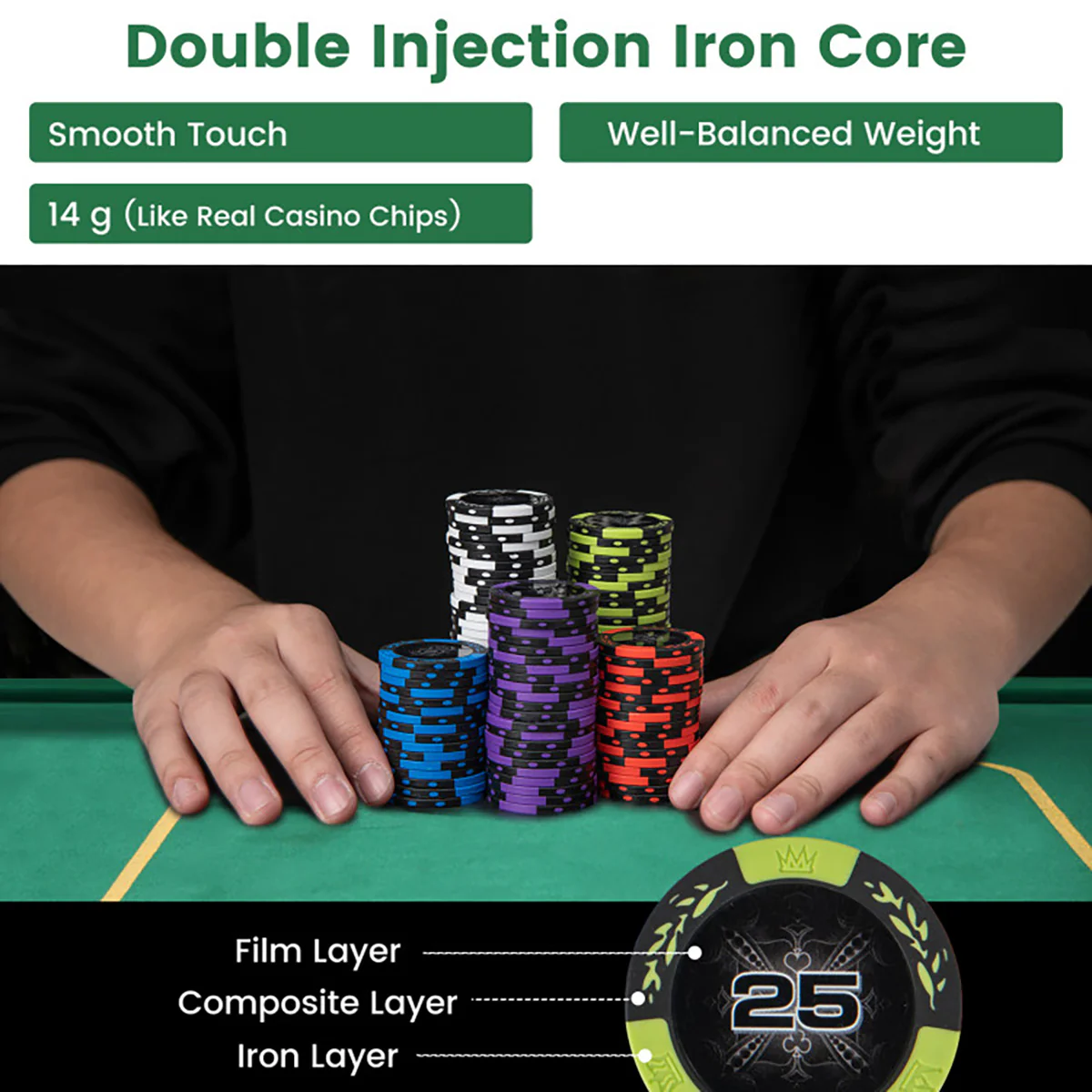 Texas Hold'em Poker Chip Set - Image 11
