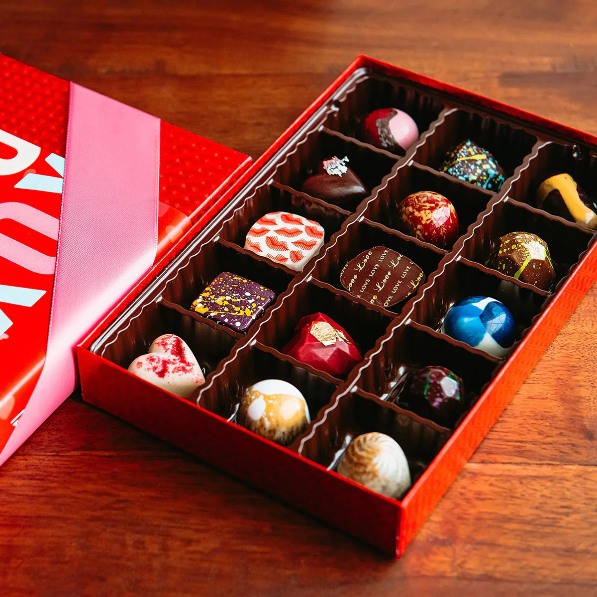 The Chocolate Season XOXO 15 Piece Artisan Chocolates - Image 3
