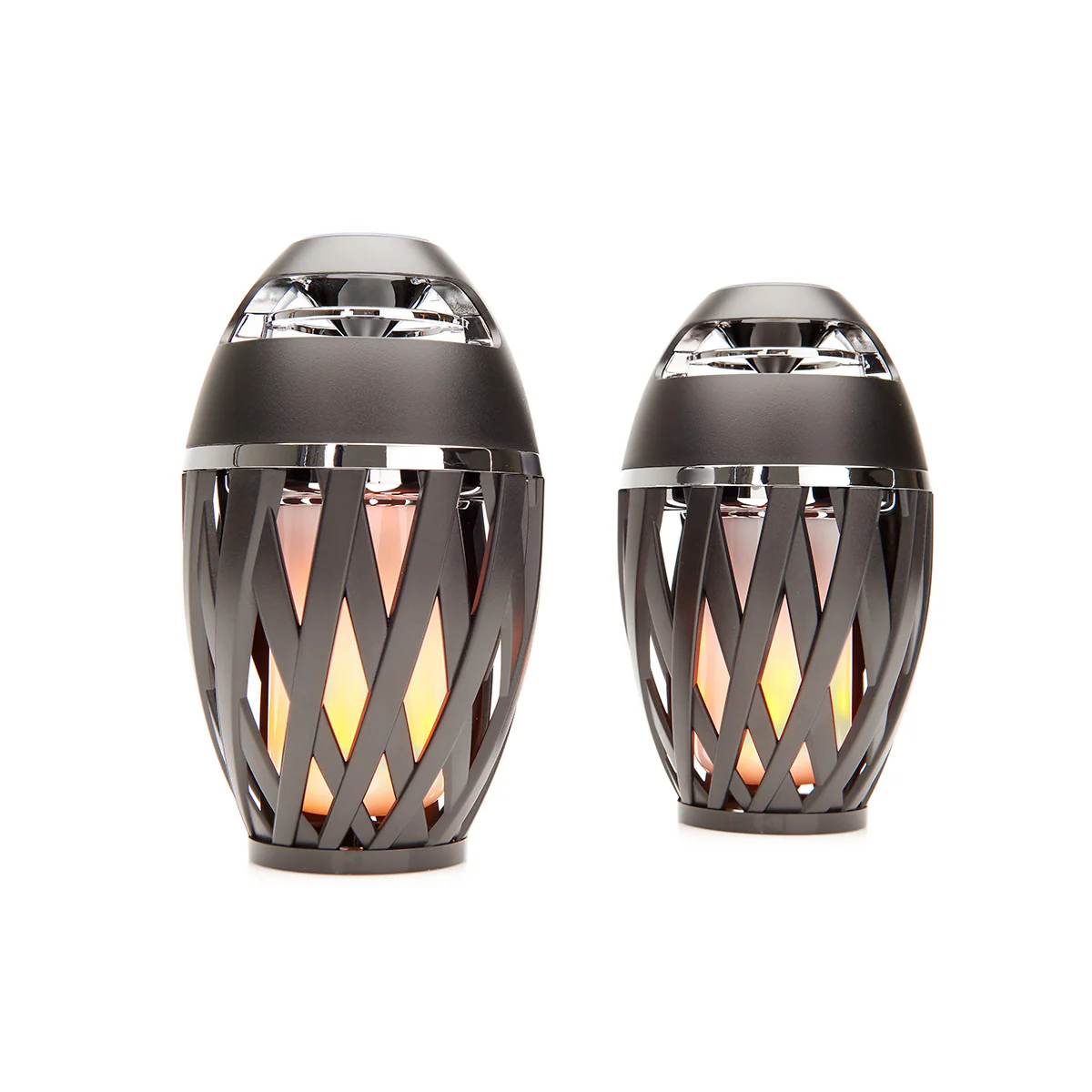 Tiki Torch Outdoor Bluetooth Speakers by Sharper Image (Set of 2) - Image 5