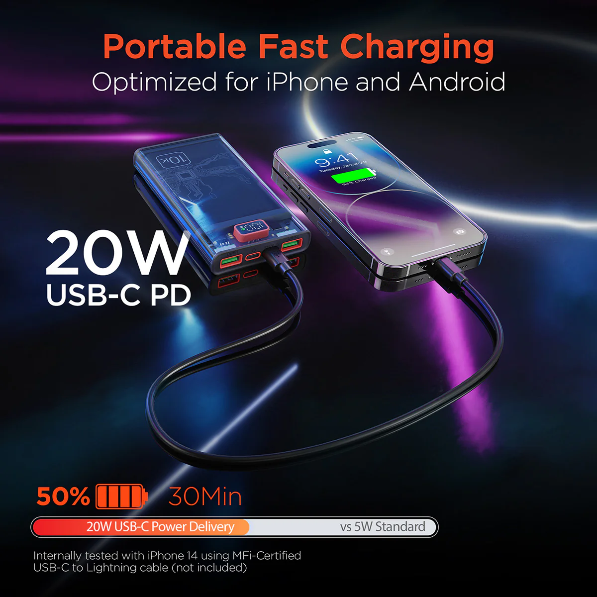 Transparent Fast Charge Power Bank - Image 7