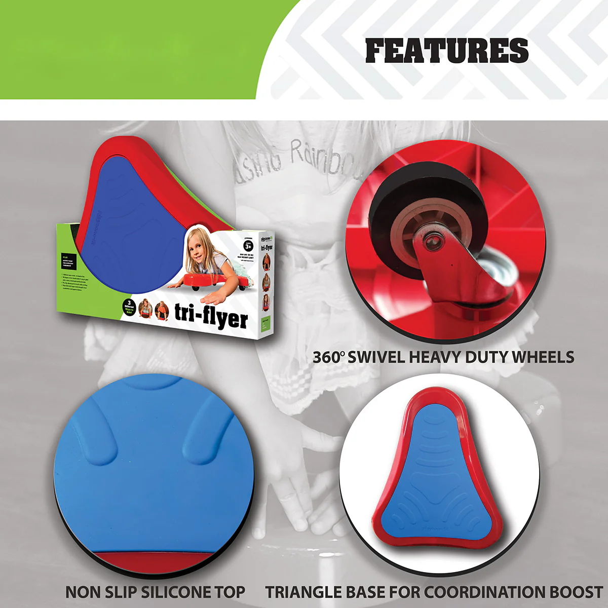 Tri-Flyer Floor Scooter Board - Image 3