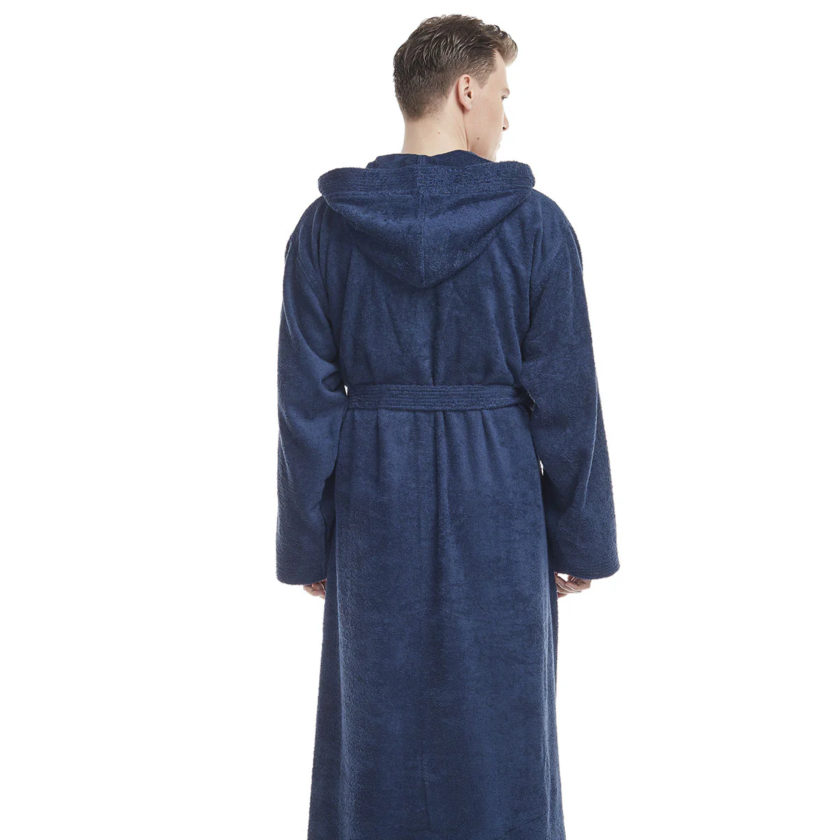 Turkish Cotton Ankle Length Hooded Bathrobe - Image 18