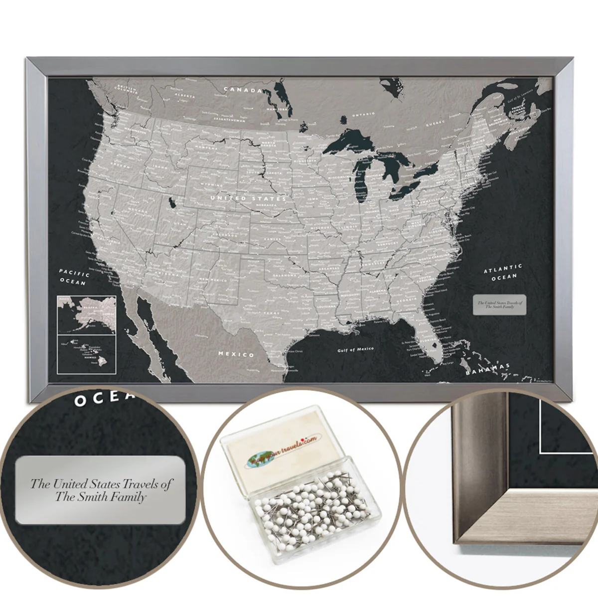 Urban Slate US Travel Map - Image 2