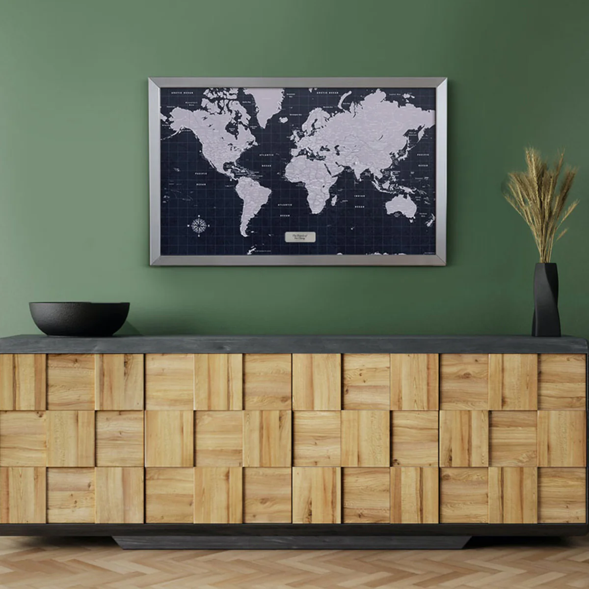 Urban Slate World Travel Map - Image 4