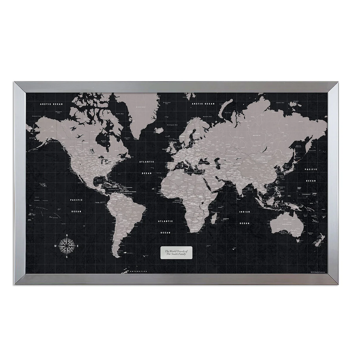 Urban Slate World Travel Map - Image 7