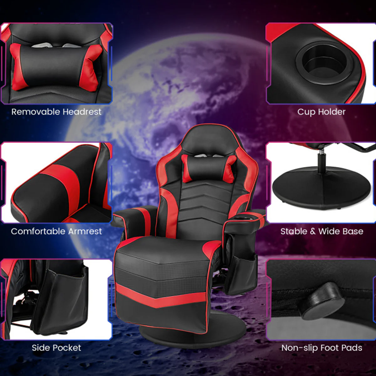 Video Gaming Massage Recliner Chair - Image 19