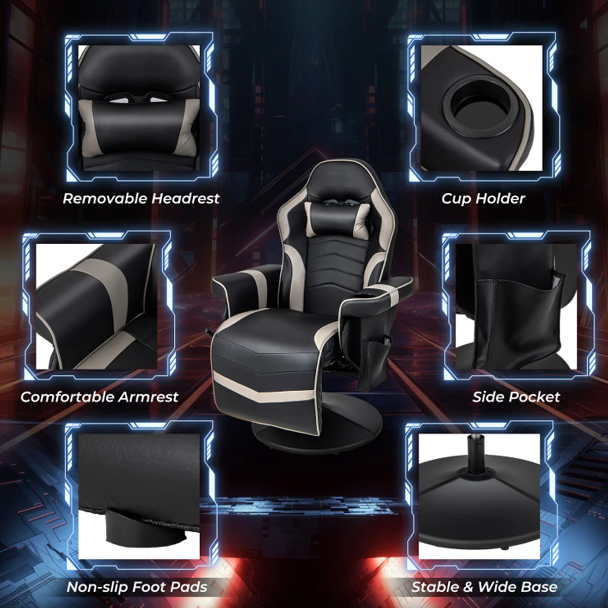 Video Gaming Massage Recliner Chair - Image 3