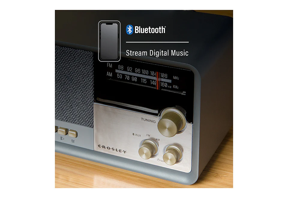 Vintage AM/FM Bluetooth Radio - Image 4
