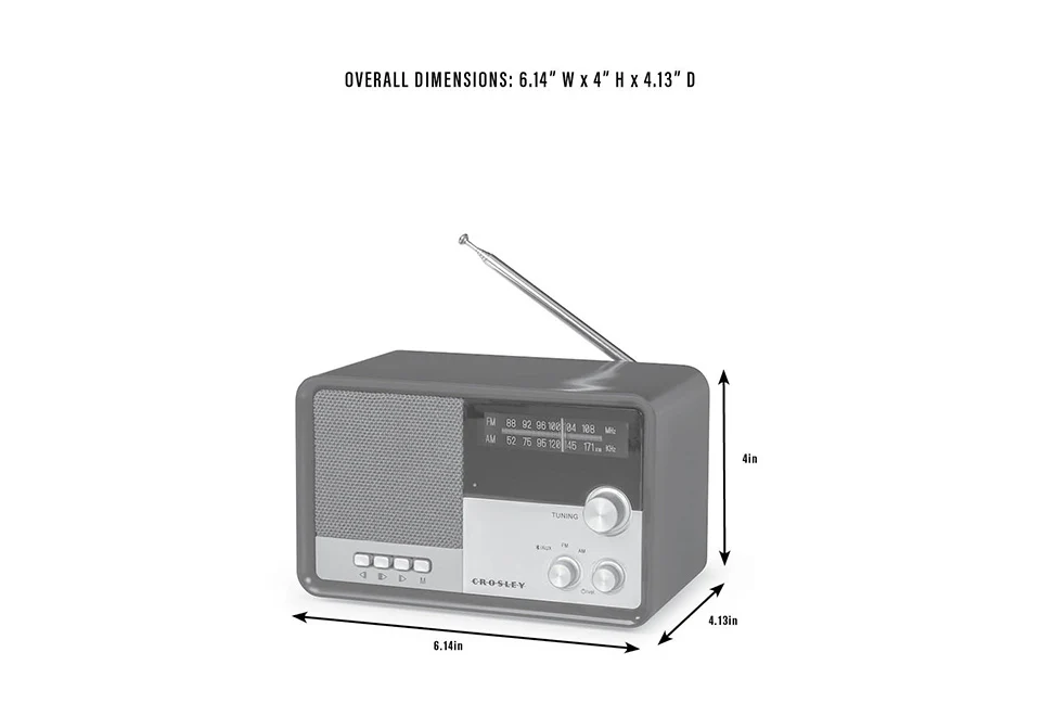 Vintage AM/FM Bluetooth Radio - Image 6