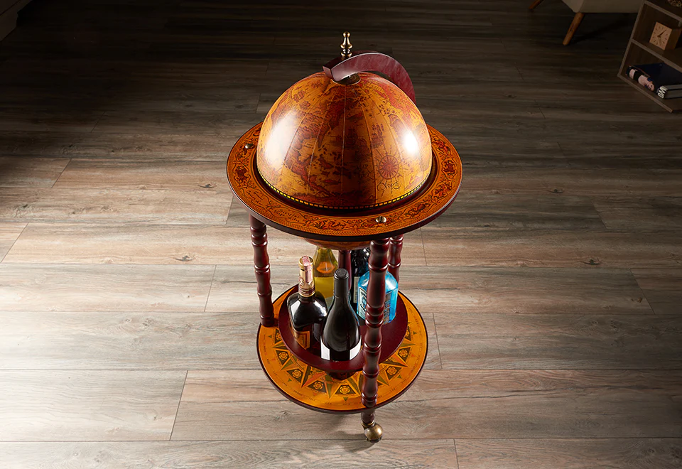 Vintage Globe Bar Cart - Image 2