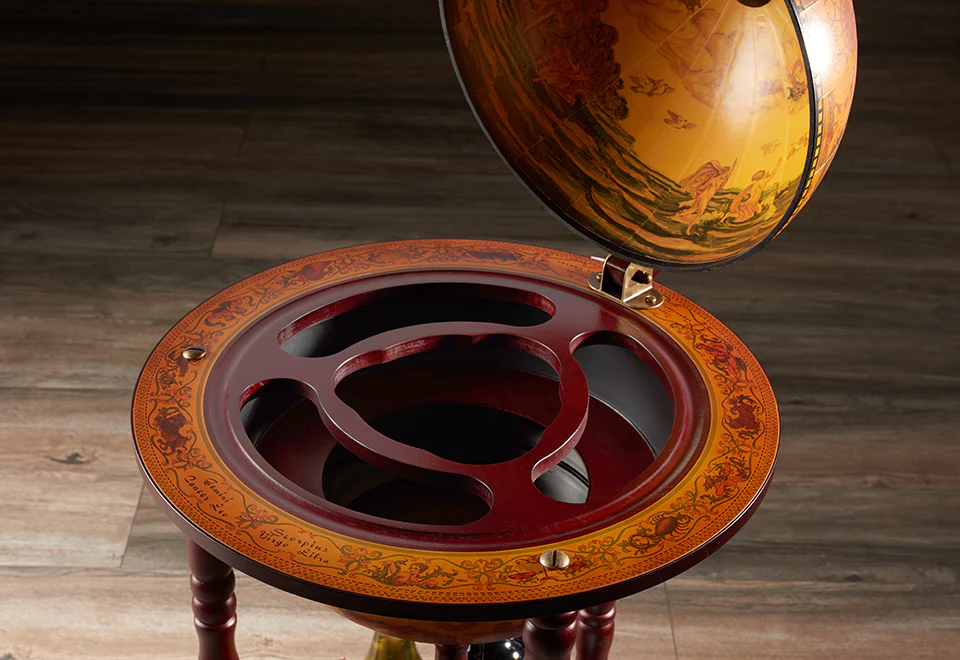 Vintage Globe Bar Cart - Image 3