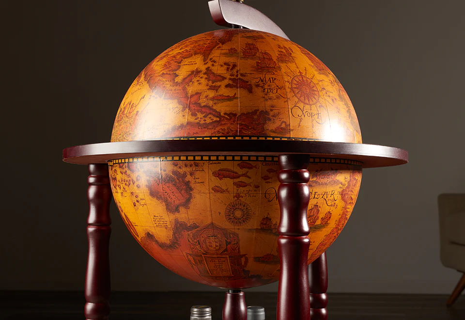Vintage Globe Bar Cart - Image 5