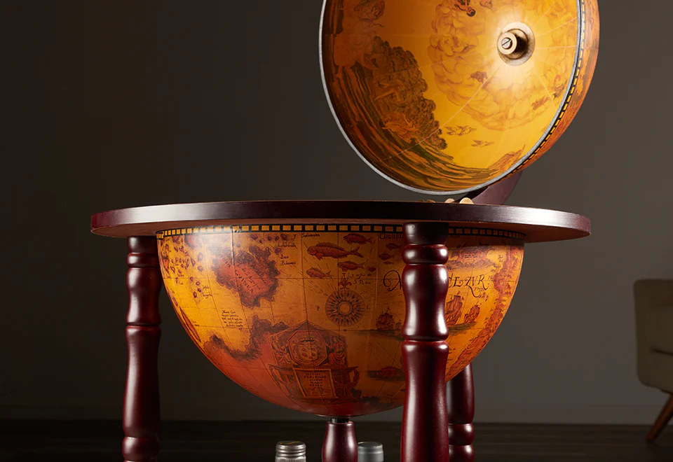 Vintage Globe Bar Cart - Image 6