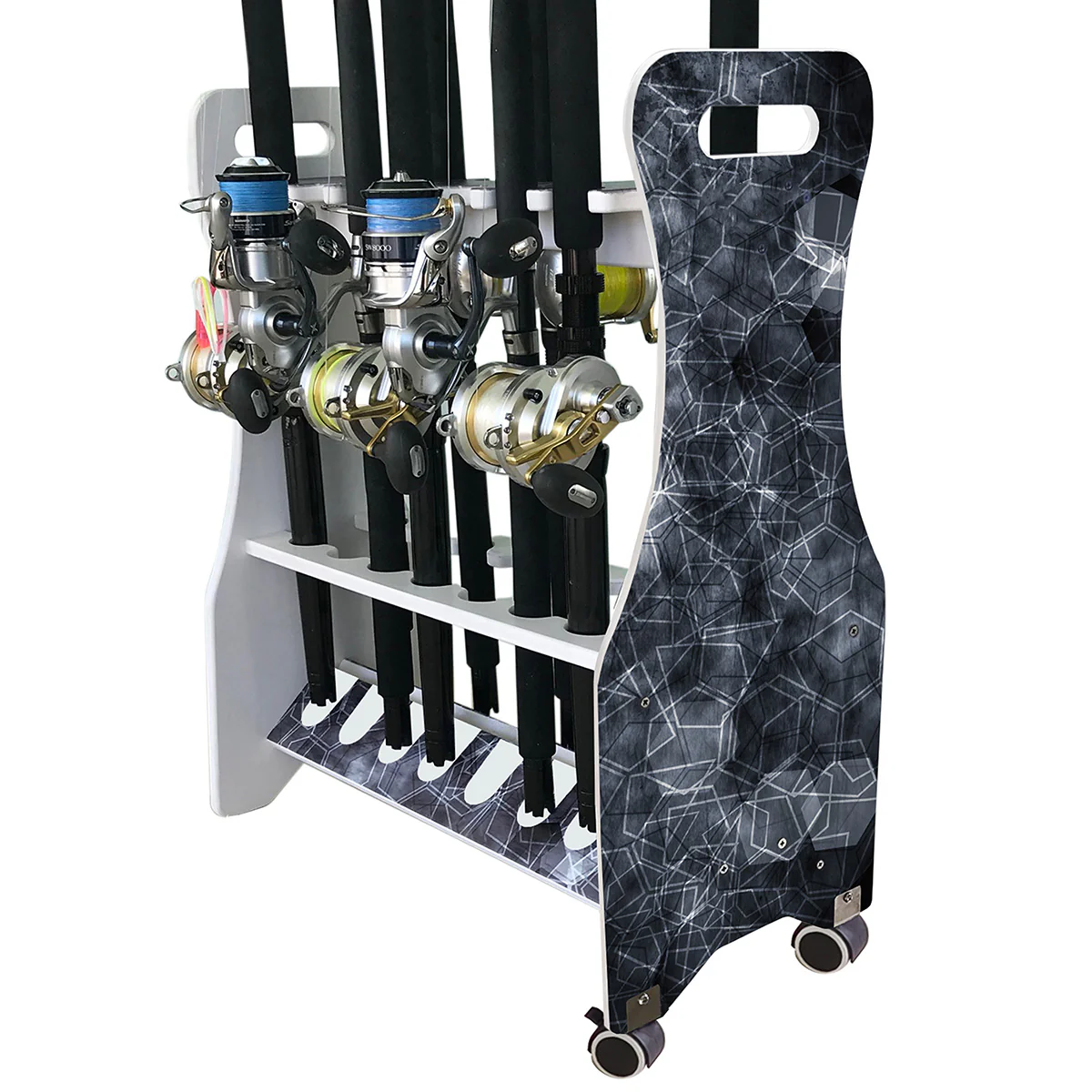 Waterproof Rolling 16 Fishing Rod Rack - Image 2