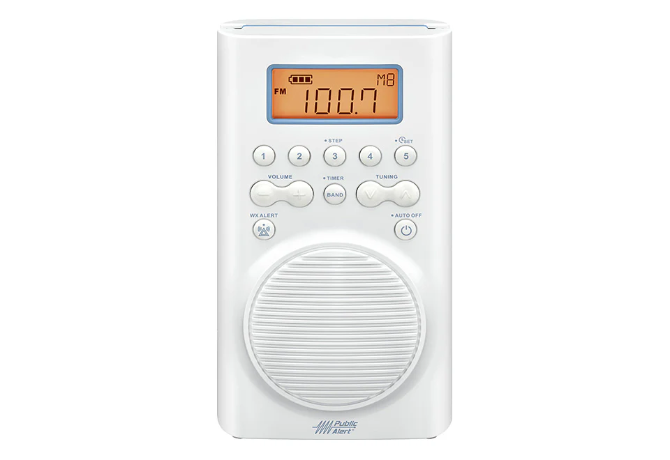 Waterproof Weather Alert Shower Radio - Image 4