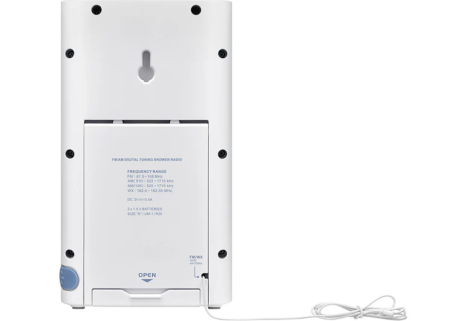 Waterproof Weather Alert Shower Radio - Image 8
