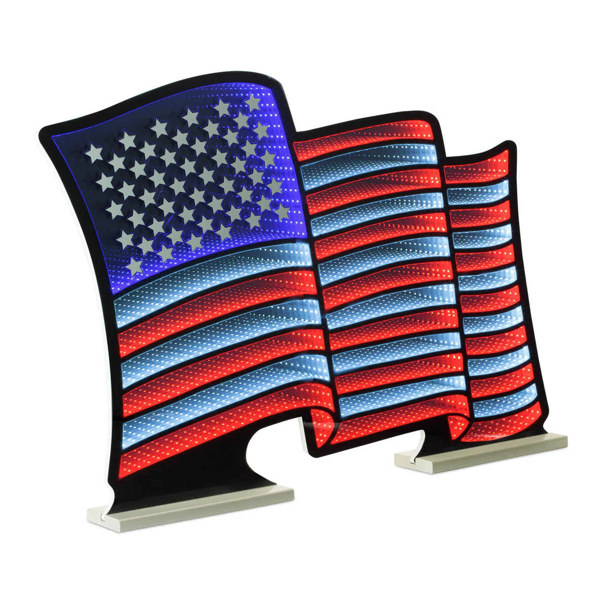 Waving American Flag LED Infinity Light - Image 2