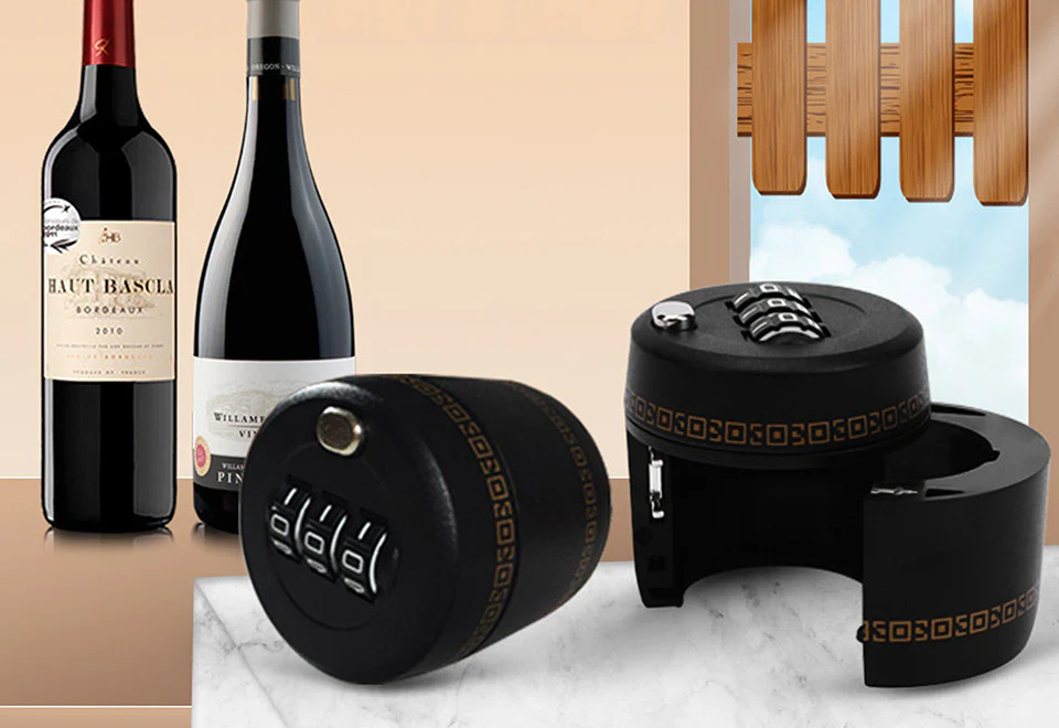 Wine Bottle Combination Locks (Set of 2) - Image 3