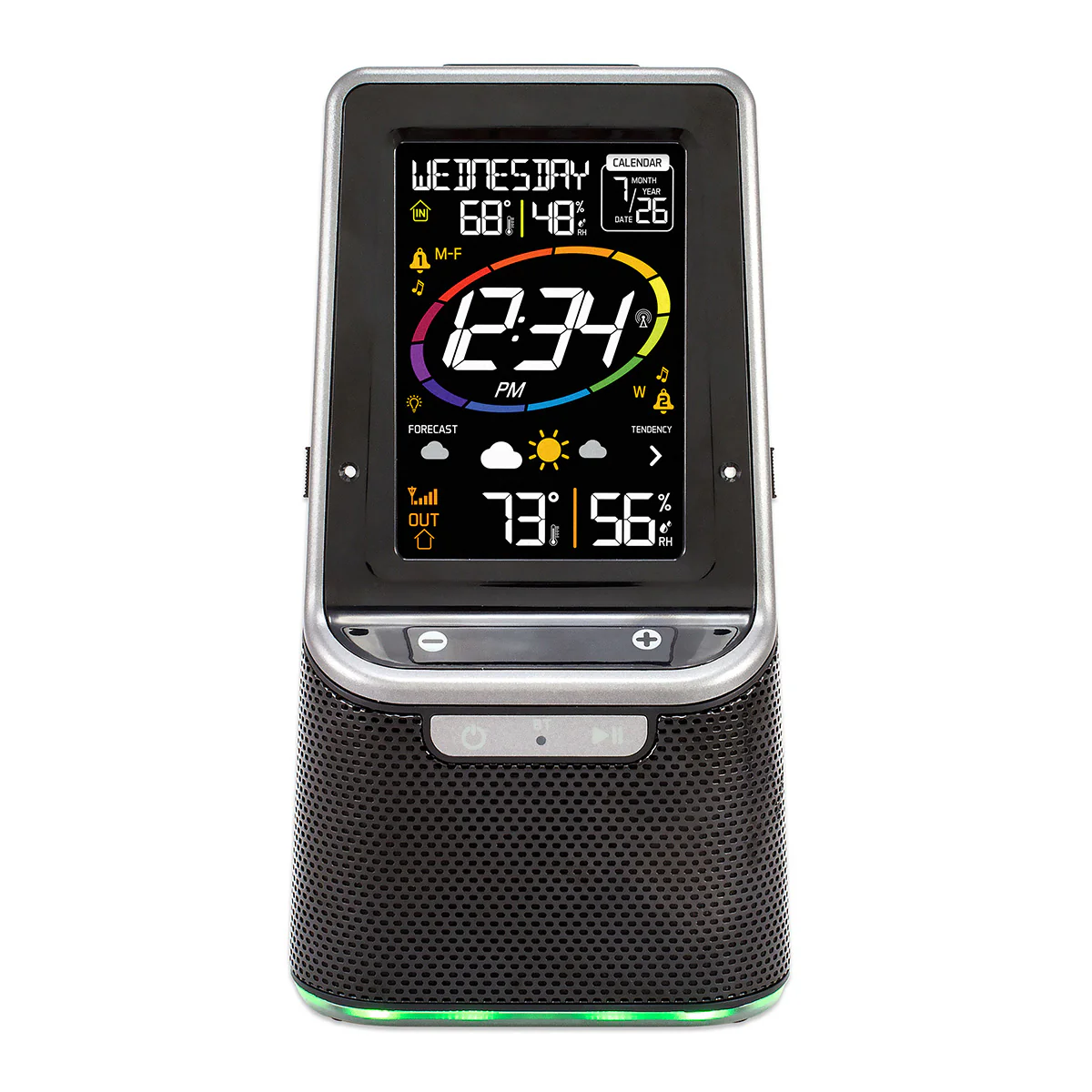 Wireless Color Weather Station with Bluetooth Speaker - Image 3