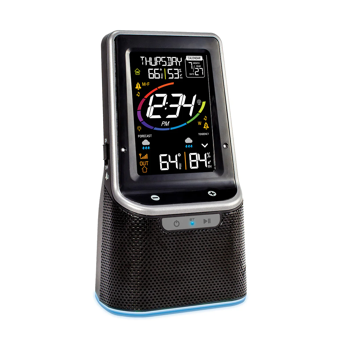 Wireless Color Weather Station with Bluetooth Speaker - Image 4
