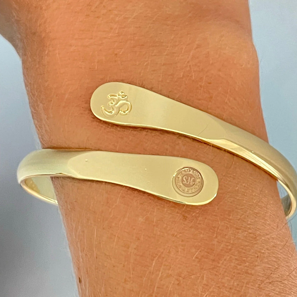 Yoga Om Engraved Bracelet - Image 2