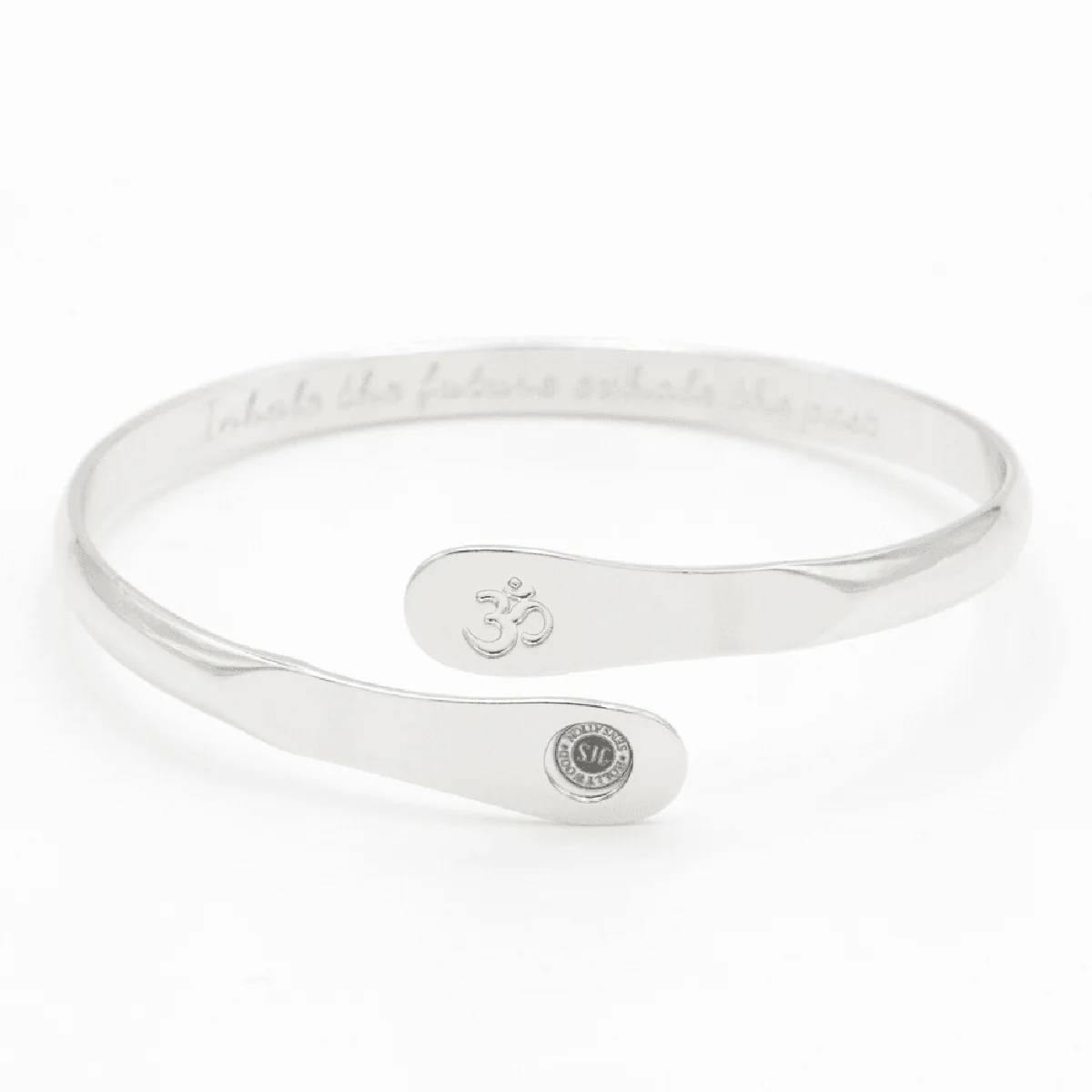 Yoga Om Engraved Bracelet - Image 5