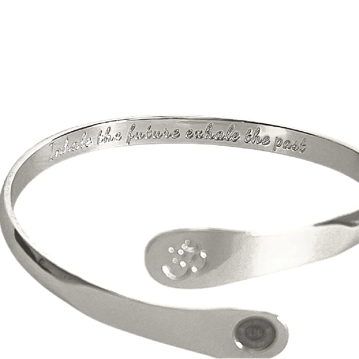 Yoga Om Engraved Bracelet - Image 6